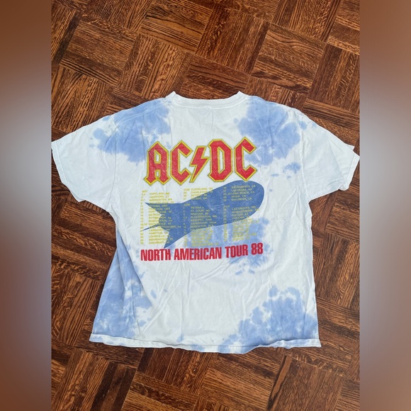 Ardene Tops - COPY - 3/$10 ALL TSHIRTS!!!!!! AC/DC graphic tshirt blue/white tie dye size lar…
